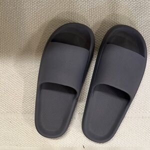 Dark Gray Slide Sandals